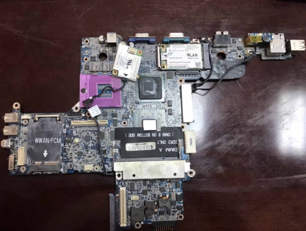 laptop's motherboard